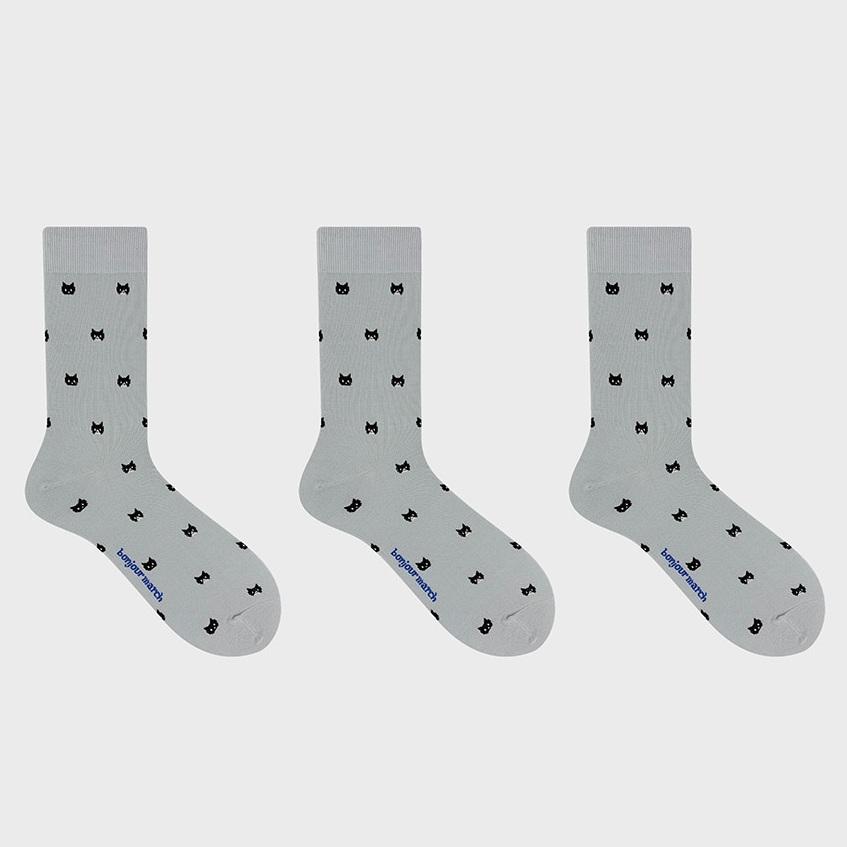 [BonjourMarch] 26SS Men’s Animal Pattern Socks - 3 Pair Set (Gift Packaging Included)