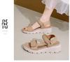 Foreign trade large size platform sandals women's 2025 summer new light and comfortable casual Velcro beach women's shoes