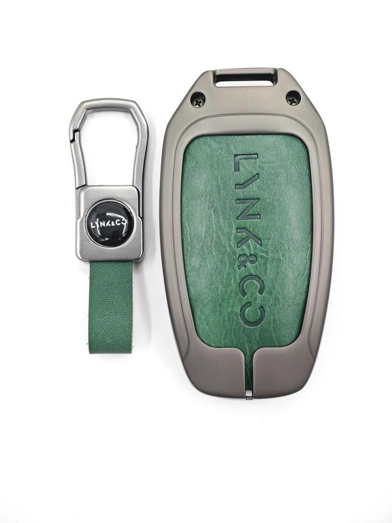 New Genuine Leather Alloy Key Case for Lynk & Co Models 01, 03, 05, 06