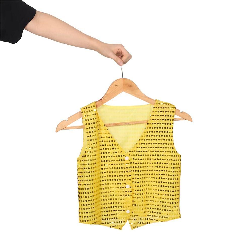 Dressy Look Sequined Vests Sequined Design Dance Costume Hip-hop Style Performance Suit  Jazz Dance
