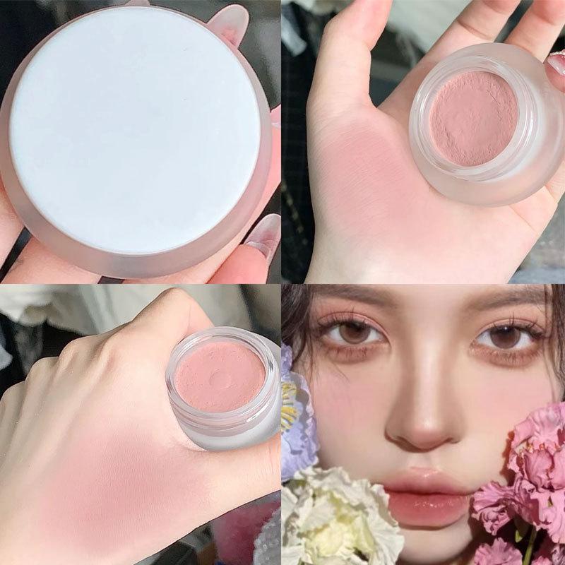 Light Makeup Nude Blush Cream - Natural Complexion Enhancer & Brightening Matte Blush