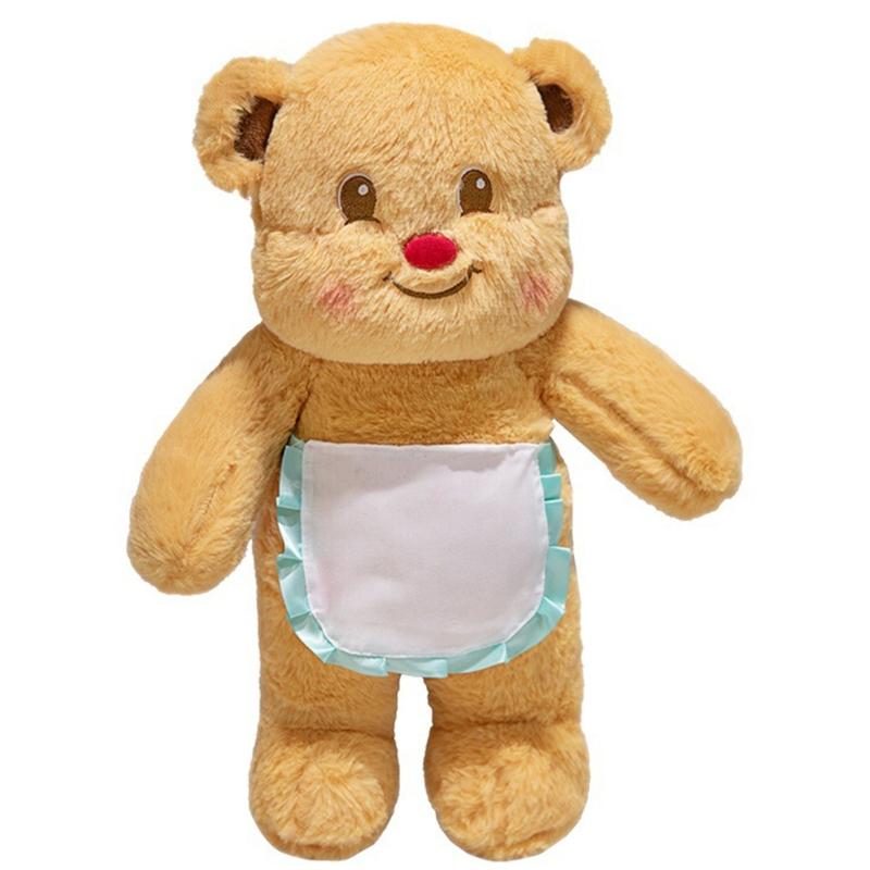 Bear Plush Toy Soft Plush Butter Angelic Bear Cushions with Apron Designs for Comfort Styles Winged Bear Throw Pillow