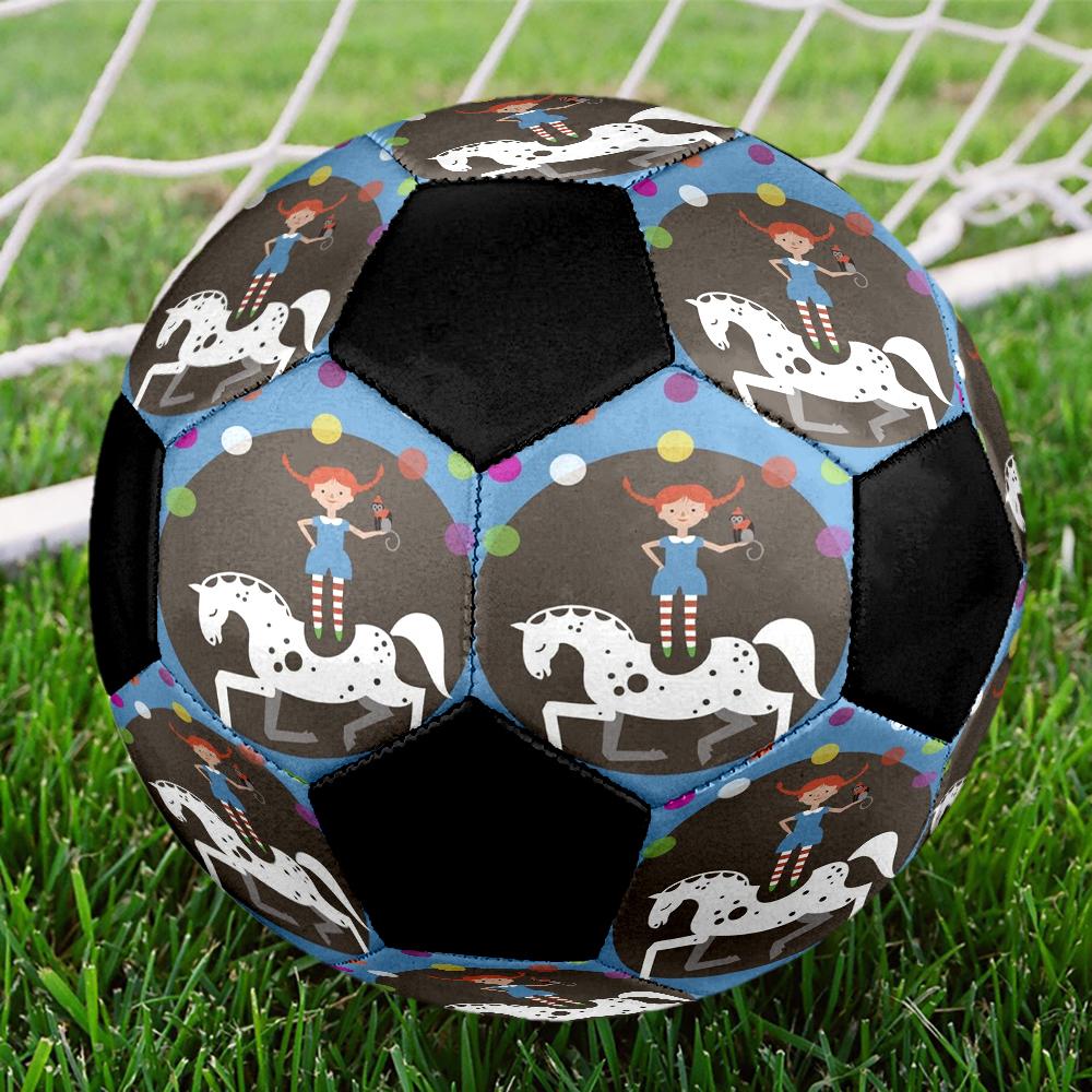 Pippi Longstocking Theme Size 5 Soccer Ball, Suitable for Both Indoor and Outdoor Matches, a Gift Suitable for Everyone.