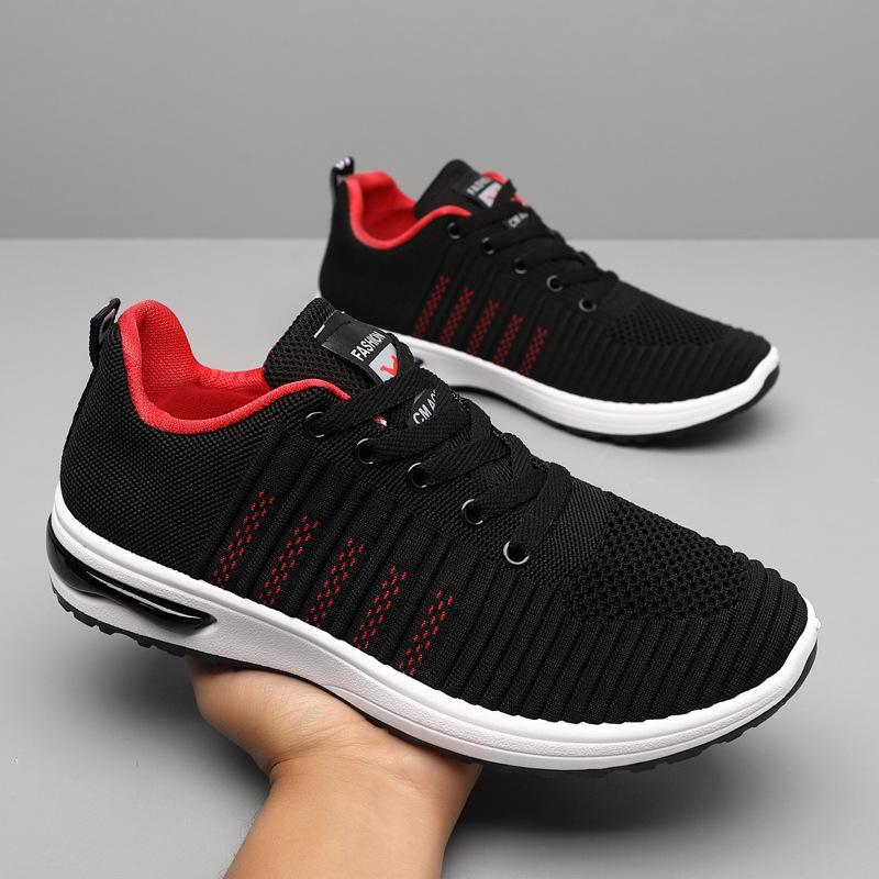 

Sneakers Men s Spring Breathable Mesh Sneakers Versatile Student Flying Weaving Tide Shoes Outdoor Travel Shoes 39