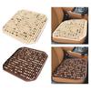 Wood Beaded Seat Cover Cooling Mat Decoration Multipurpose Summer Car Interior Accessory for Office Chair Sedan