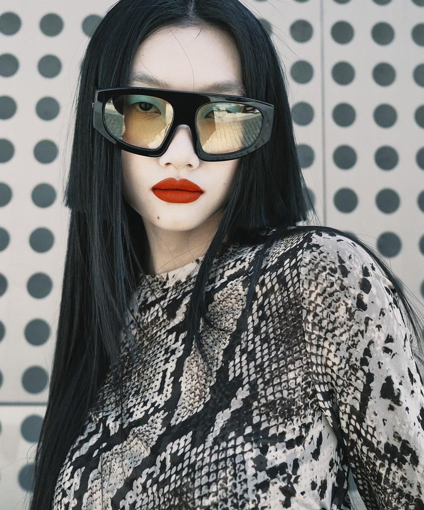 Aleumail Am-029 C02 Black Orange Tint