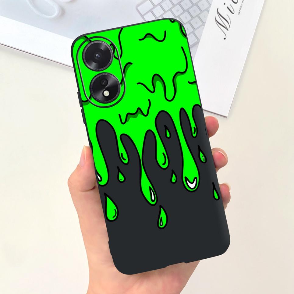 For OPPO A17 A17K Phone Case Flower Astronaut  Soft Silicone Matte Cover For Coque OPPOA17 OPPOA17K A 17 17K Fundas Shockproof
