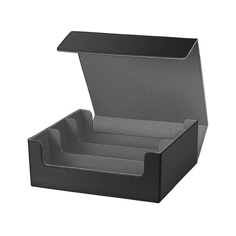Portable Durable Eco-Friendly Card Deck Box Storage for Trading Cards 1800+ PU Leather Commander Card Deck Case