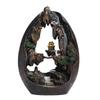 1pc, Zen Buddha Resin Ornament Landscape Waterfall Backflow Incense Burner Home Decor Censer Tea Pet (Without Incense)