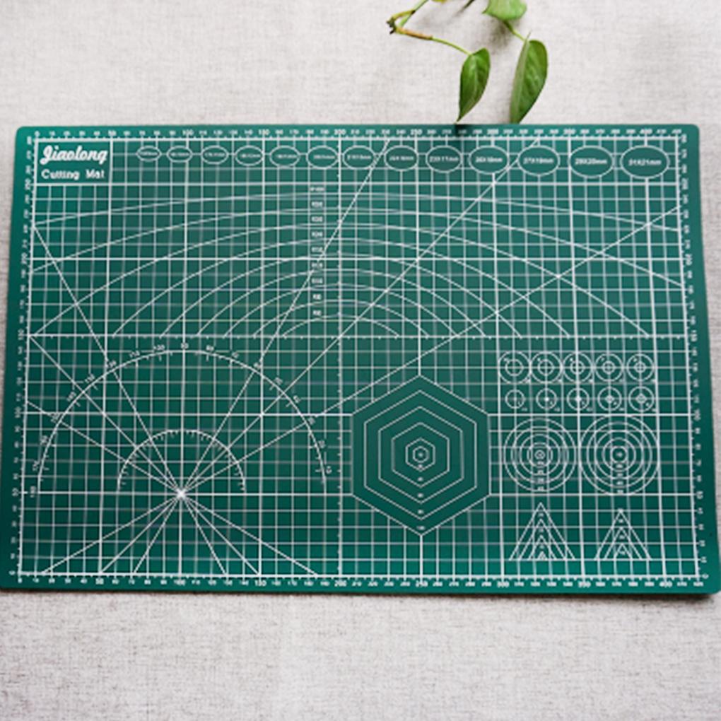 Mata do grawerowania A3 Art Self PVC Dwustronna deska do projektu rzemieślniczego, tkaniny, pikowania, scrapbookingu - Zielona