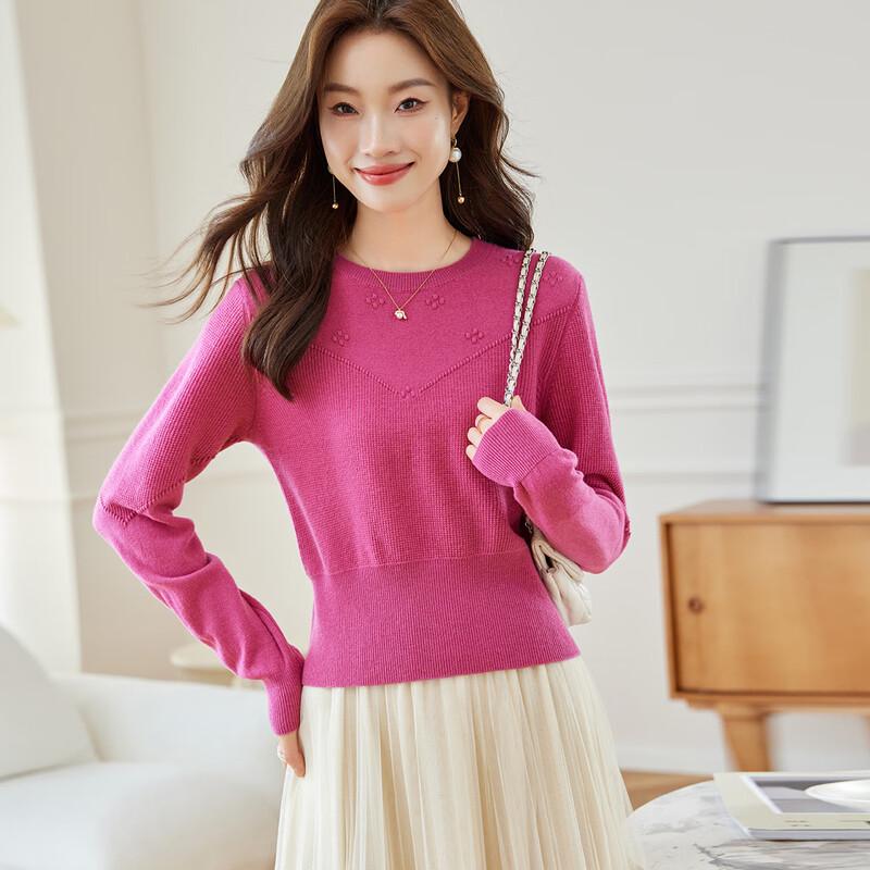 Women's 100% Merino Wool Cropped Knit Sweater