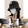 Summer Korean-style Wide Brim Bucket Hat For Women Breathable And Warm