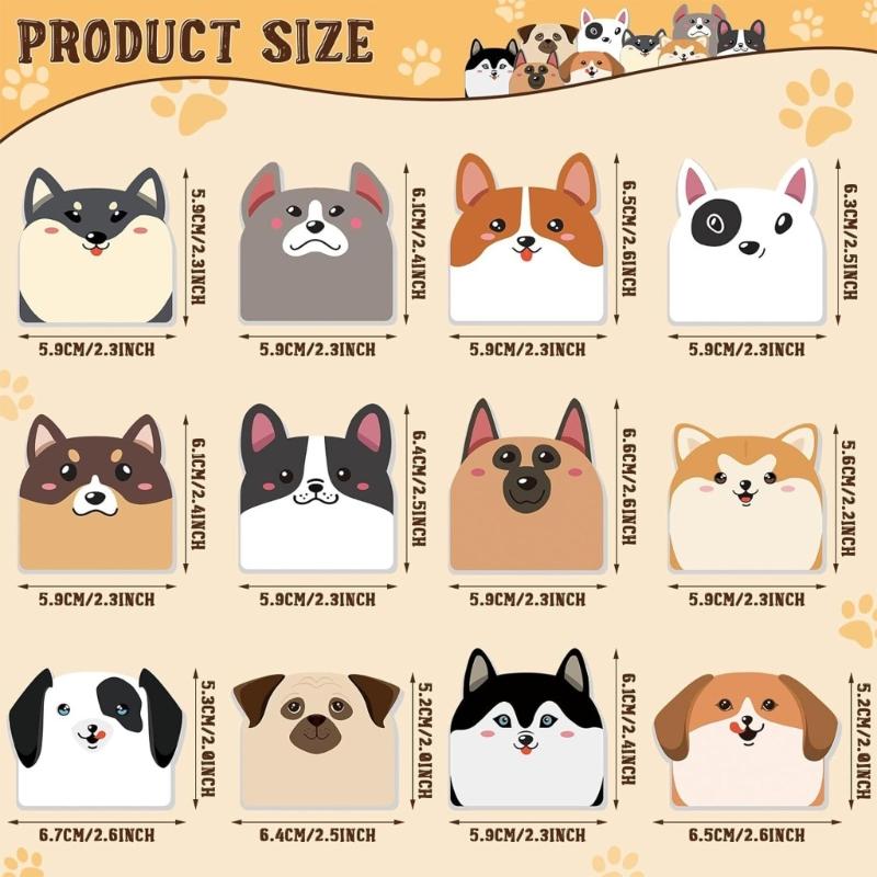 360 Sheets Cartoon Notes Paper Small Notes Pad Adhesive Note Paper Pocket Note Memo Pad for Writing Journaling Noting