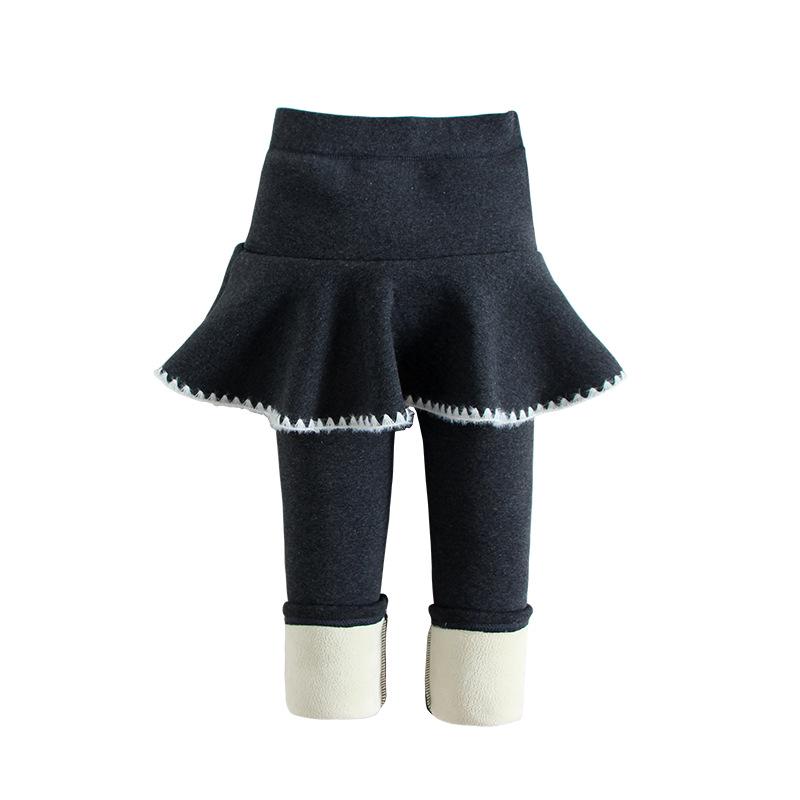 Leggings Gonna Spessi Foderati in Pile Autunno/Inverno per Bambina - Pantaloni Lunghi da Esterno per Neonati