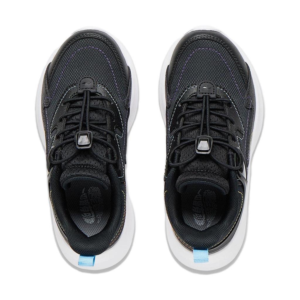 Li Ning Kids Ling Yue 3.0 V3 Comfortable Versatile Non-Slip Wear-Resistant Casual Shoes Kids Casual Shoes Black YKNT128-1