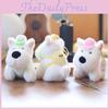 West Highland Dog Keychain Plush Toy Portable Bag Pendant Gift For Children