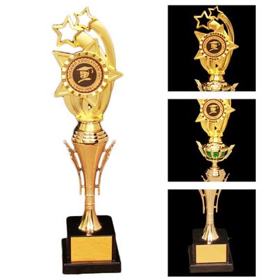 Golden Plating Award Trophy Plastic Competition Sports Game Reward Prize Cup Stars School Rewarding Supply