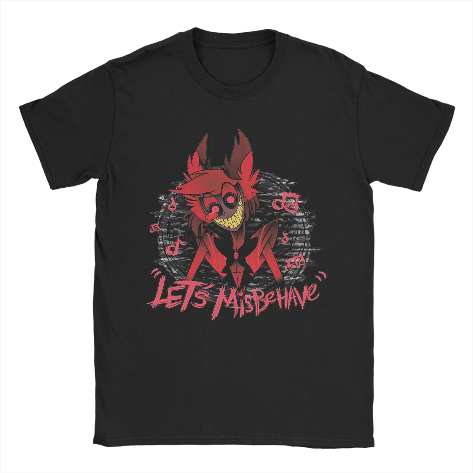 

2026 New Fashion Hazbins Hotels Alastor Anime T-Shirts for Men Lucifer 100 Cotton Tees Crewneck Short Sleeve T Shirts Clothes... 5XL різнокольоровий