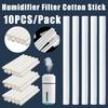 10PCS/Set Humidifier Filter Cotton Core Swab 8mmx80mm/90mm/100mm Cotton Sponge Stick Air Purify Humidifier Aroma Diffuser Filter