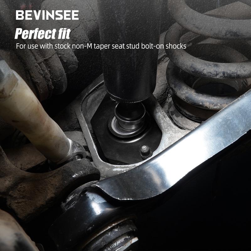 BEVINSEE Uniball Rear Lower Shock Mounts for BMW E90 E87 E91 E92 E93 E81 E82 E88 X1 E84, Replace for 33526768544,33 52 6 768 544