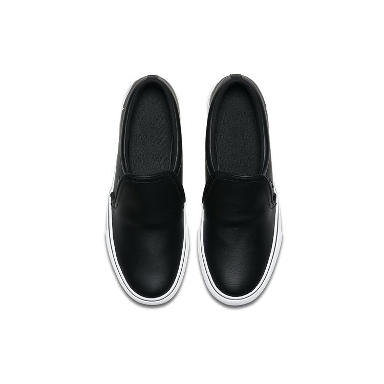 Nike Court Royale AC Slip-On Synthetic Leather Casual Lightweight Durable Slip-Resistant Low-Top Skate Shoes Women Sneakers Black CI0604-001