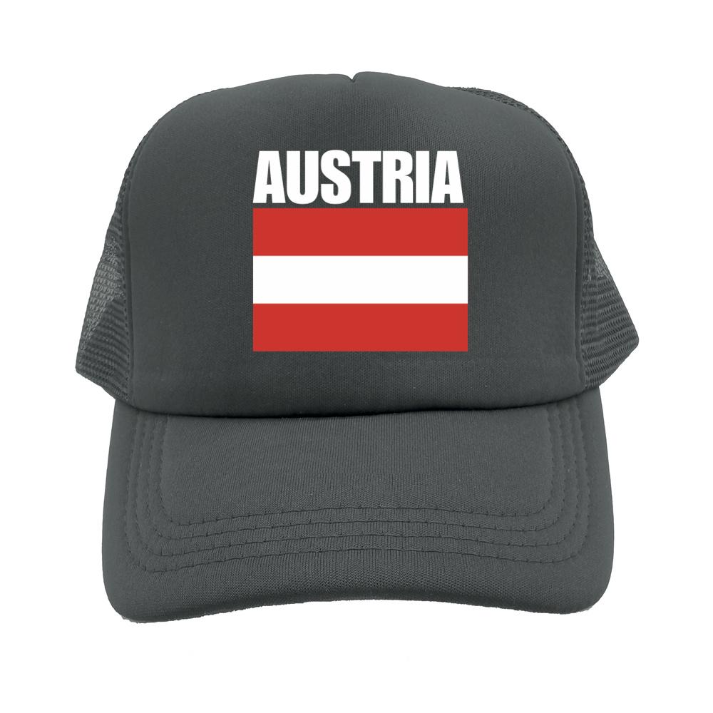 Cappellino da Baseball Bandiera Austriaca Fresco Estivo Unisex Rete Traspirante Cappello per Fan del Paese Cappellino Trucker Unisex Cappellini in Rete Traspirante per Esterno
