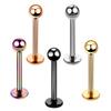 1Pc G23 Titanium Labret Lip Ring Tragus Cartilage Earring 16G Helix Ring Ear Stud Bar Rings Ear Piercing Body Jewelry