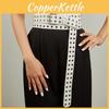 Row Buttonhole Double Extended Womens Waistband Elastic Dress Decoration
