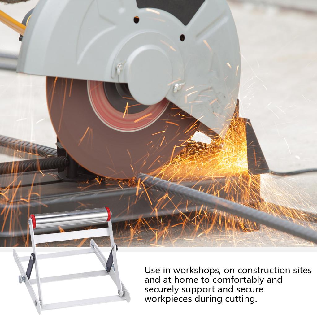 Justerbar skjæremaskinstøtteramme Justerbar høyde stativstøtte Metallskjæremaskin Arbeidsstøttestativ