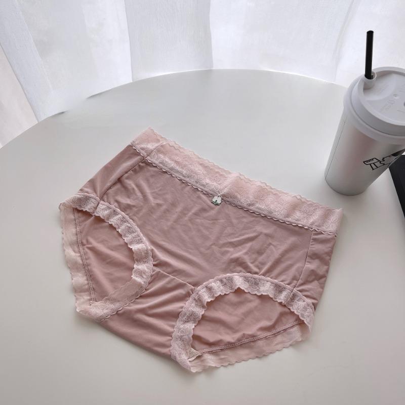 Ice Silk Nude Fit Hip Wrapping Cotton Antibakterielle, atmungsaktive, sexy und bequeme Unterwäsche-Slips