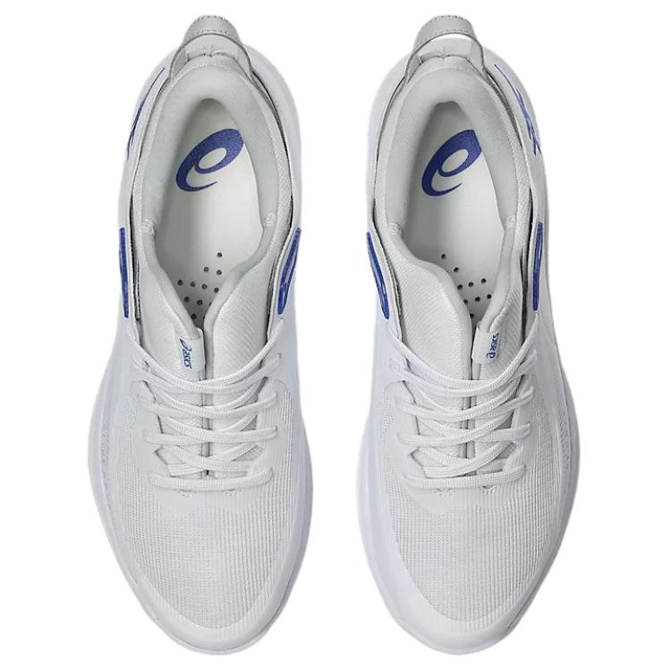 Asics Zapatillas de Baloncesto Cómodas Versátiles Glide Nova FF 4 Unisex Blanca Azul 1063A105-100