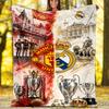 Football Club Logo Printed Throw Blanket—soft,warm;versatile Blanket for All Seasons—perfect As &air-conditioning Throw,nap Blanket
