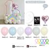 62pcs Rainbow Latex Balloons 1-9st Birthday Party Balloons for 2025 Birthday Baby Shower Wedding Party Supplies Arch Garland