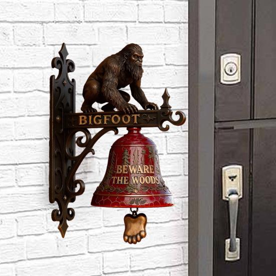 Krampus Door Knocker Decorative Halloween Doorbell Waterproof Gothic Door Knocker for Porch Garden Dark Home