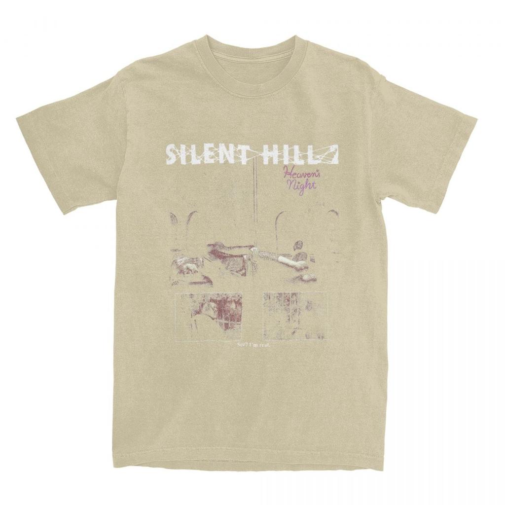 Silent Hill 2 SH2 T-Shirt Heavens Night Beliebte T-Shirts Kurzarm Y2K Basic Oberteile Strand Baumwolle Rundhals Oversize Top Tees