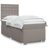 Vidaxl Kontinentalbett Mit Matratze, Taupe, Stoff, 90X200 Cm