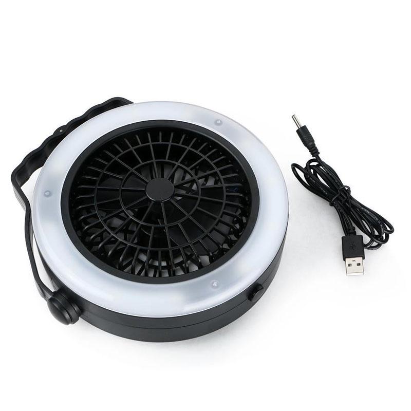 

Light Usb Fan Outdoor Camping Led Light Hanging Tent Lamp Portable With Hook