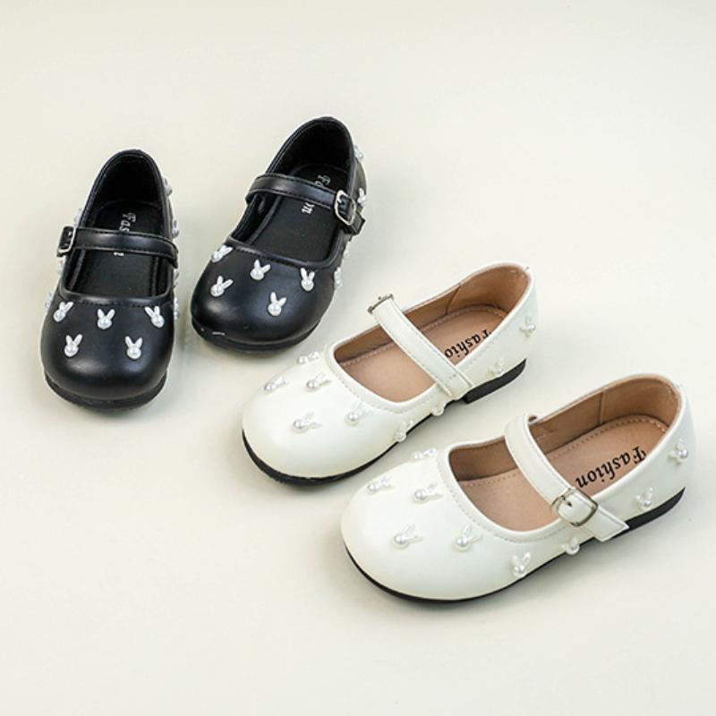 Fashion Girls' Shoes Soft Soled Kids Princess Shoe Simple Girls Leather Shoes Anti Slip Child Casual Shoe