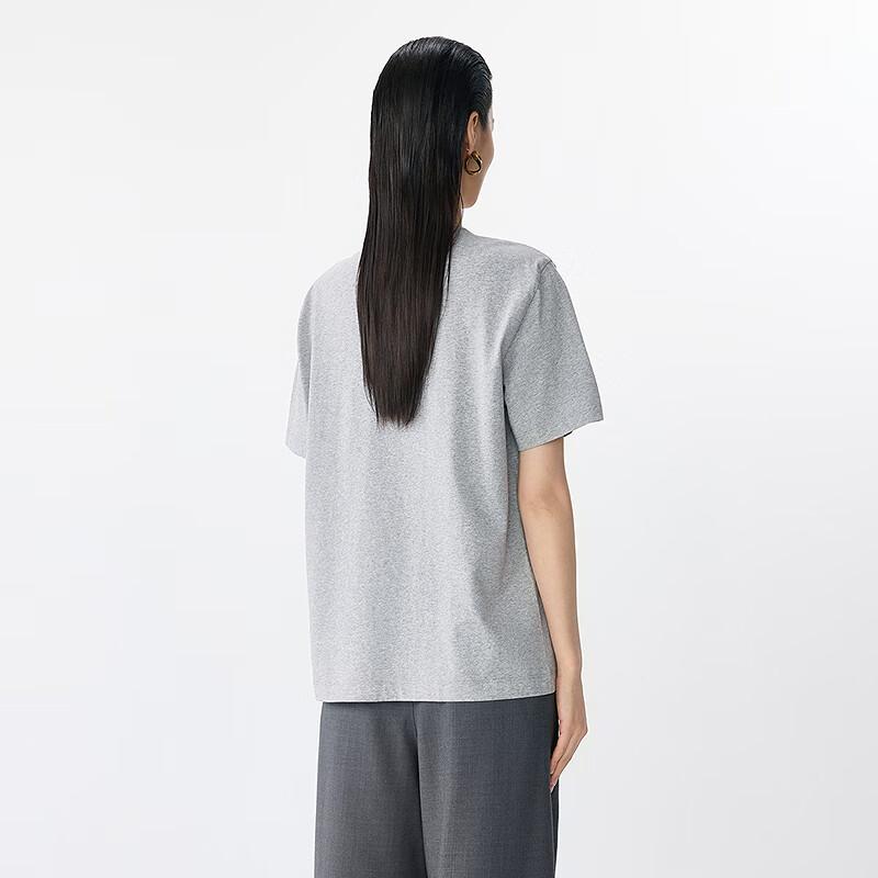 JNBY Women's Loose Beaded Embroidery T-shirt