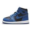 Air Jordan 1 Retro High OG TD Dark Marina Blue Baby Sneakers Black White AQ2665-404