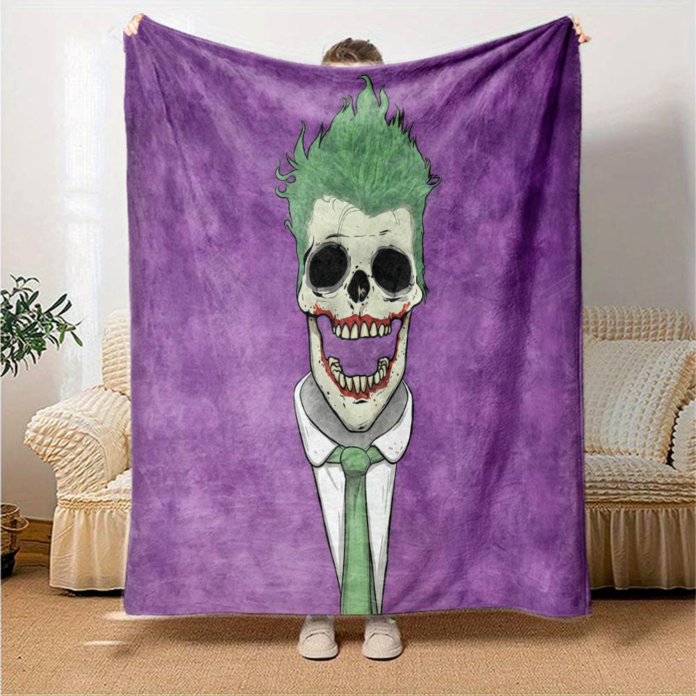Joker Flannel Blanket, High quality Comfortable for All Seasons, Home Decor, Warmth and Comfort