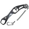 1091 Fish Aluminum Fish Fish Catcher (Iregui) Grip, Ultra-Lightweight Grabber, (Silver/Black)