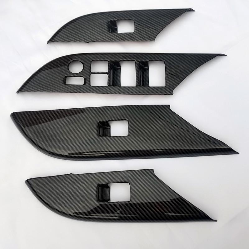 For Toyota Fortuner 2024  Edition Interior Glass Lift Panel Cover Door Window Switch Garnish Car Accessory 2016-