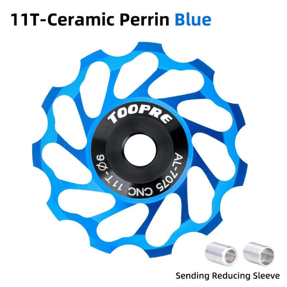 

Pulley Bicycle Rear Derailleur Bearing 11T/13T Bicycle Steel Pulley Bearing Cycling Accessories 11T Blue