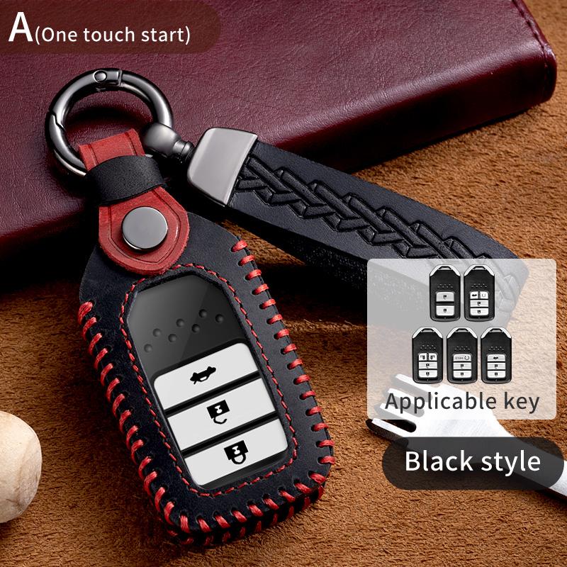 

Fashion Car Key Case Cover Shell Fob For Honda Hr-V Mpv Ex Odyssey Stepwgn Elysion Civic Fit Accord Pilot Crv Protector
