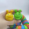 Cross-Border Rainbow Smile Face Stress Ball Toy for Kids