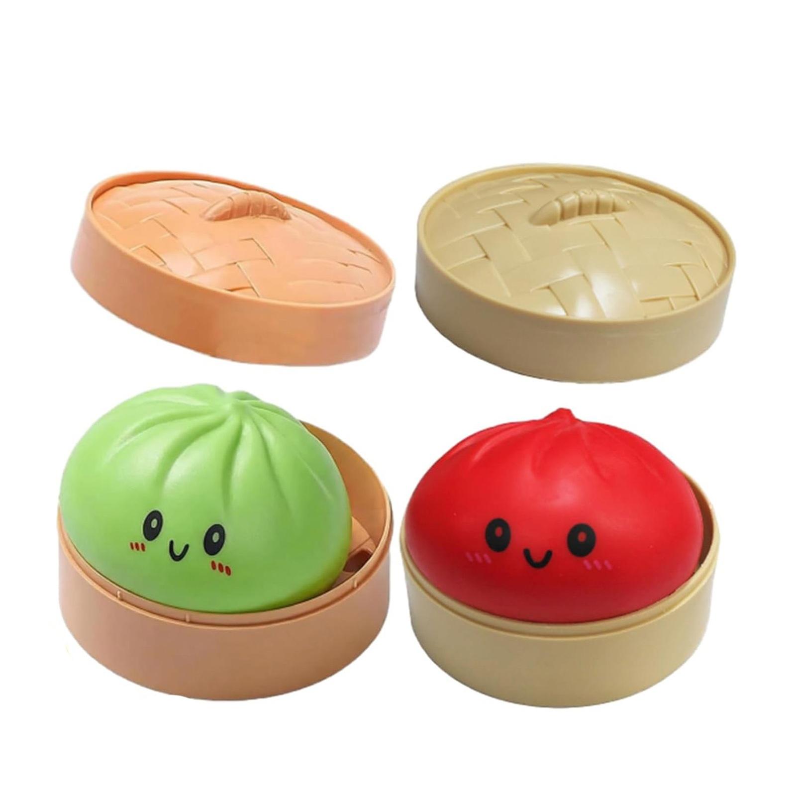 

Dumpling Set Slow Rising Dumpling Toys with Steam Basket Design for Stress Relief and Decoration Suitable for All Ages Toys Collection One Size