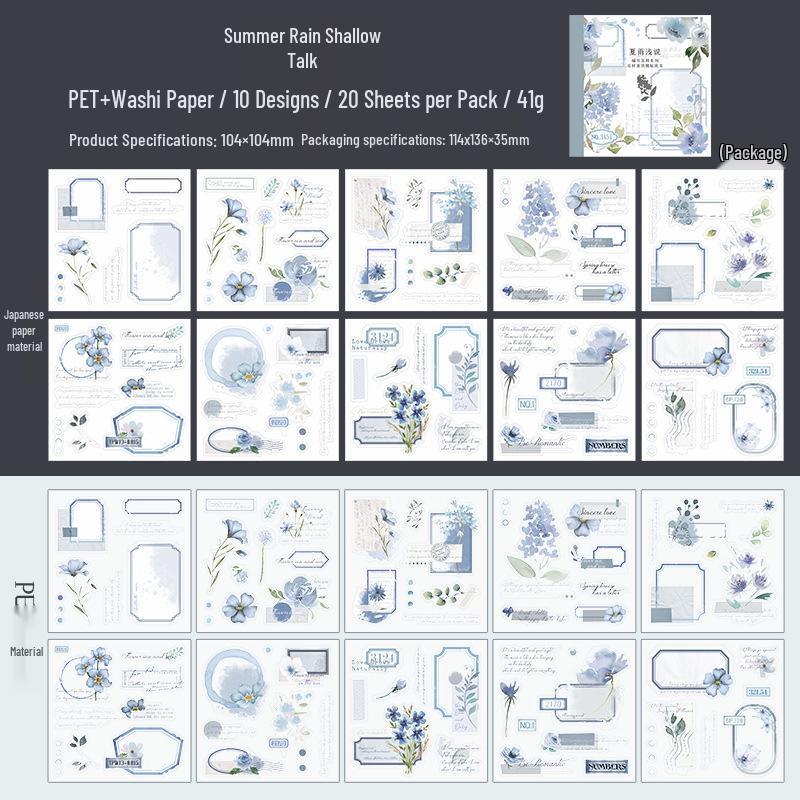 Beautiful Day Floral Sticker Book - 4 Styles for Journaling & Decoration