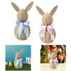 Woven Easter Bunny Ornament, Centerpiece, Gift Cute, Easter Decoration, Rabbit Decor, Desktop Decor for Holiday, Living Room