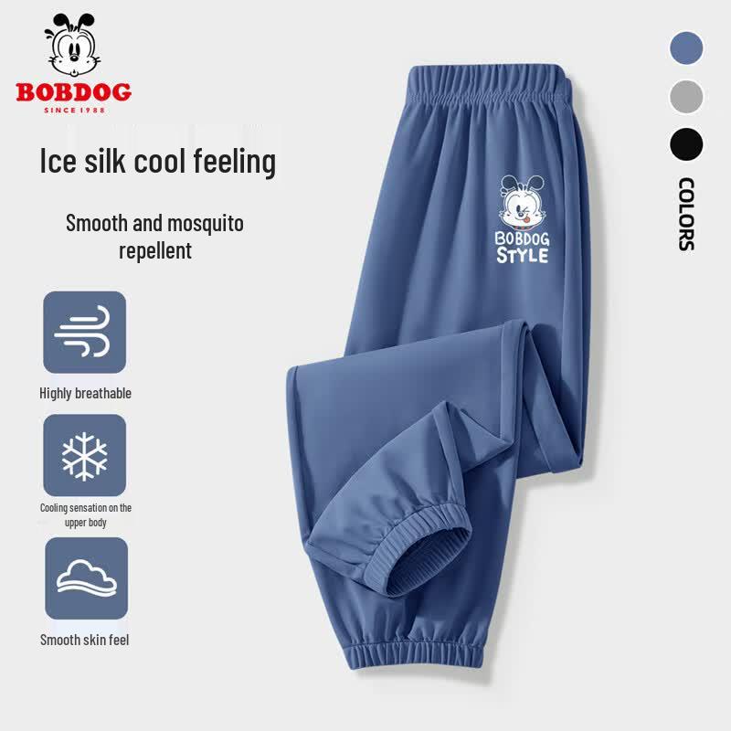 BOBDOG Boys Summer Anti-Mosquito Ice-Feel Sports Pants 110